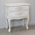 International Caravan Windsor Carved 2 Drawer End Table
