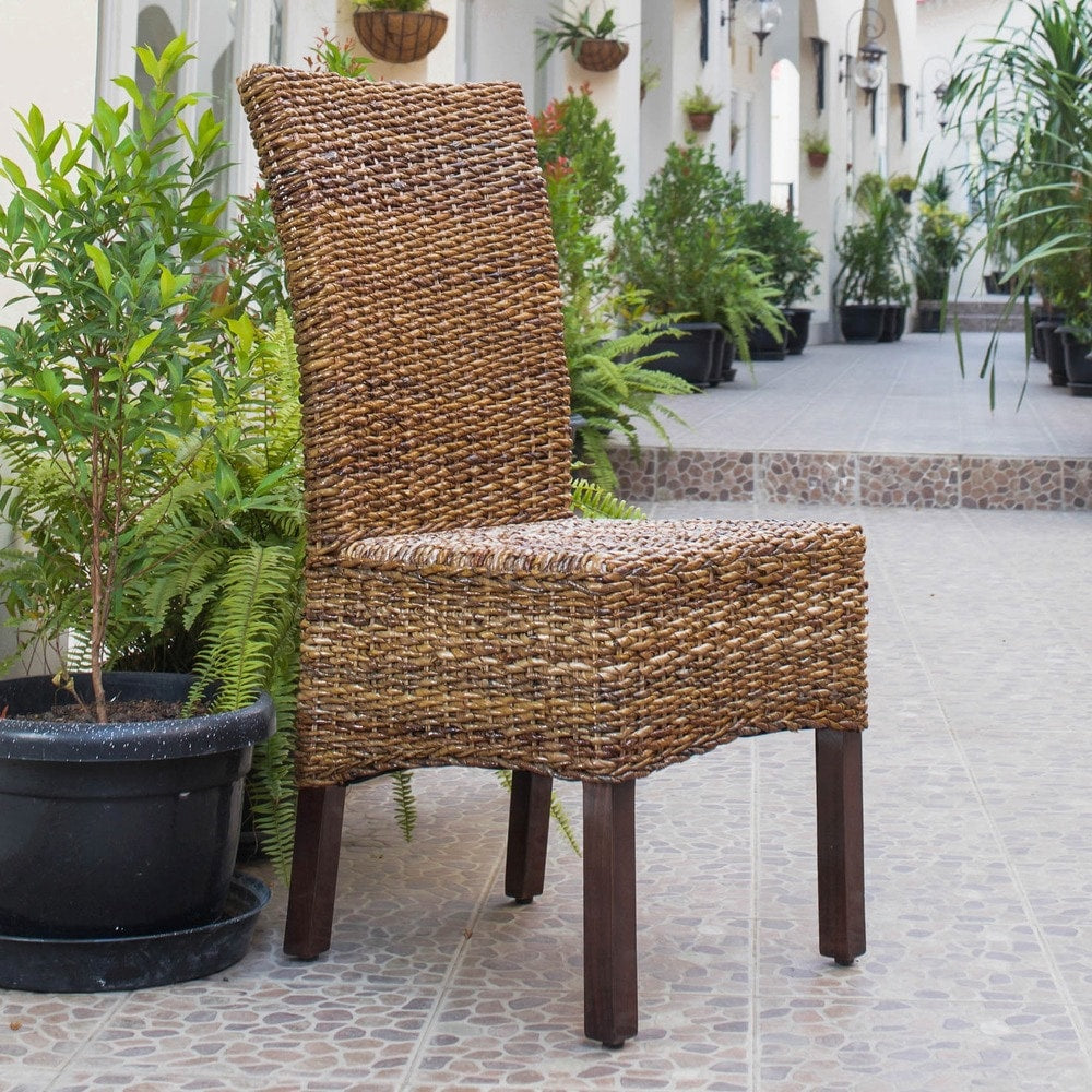 International Caravan Arizona Abaca Mahogany Dining Chair