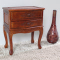International Caravan Windsor Carved 2 Drawer Nightstand