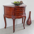 International Caravan Windsor Carved Half Moon Console Table