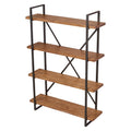 International Caravan Hamburg 4 Tier Contemporary Book Shelf