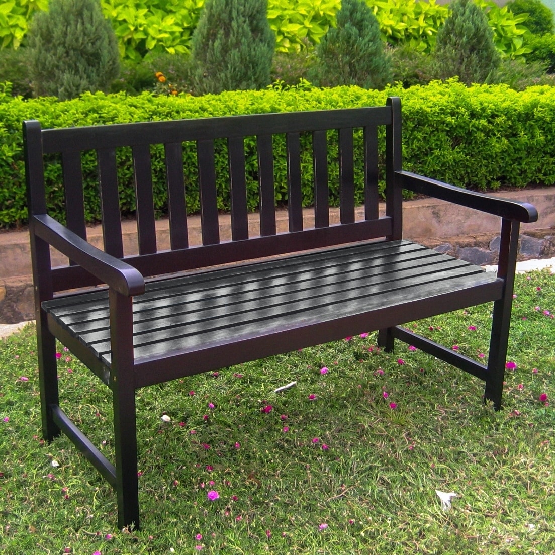 International Caravan Highland 4 Foot Indoor Outdoor Bench