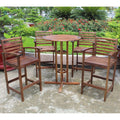 International Caravan Highland 5 Piece Bar Height Dining Set