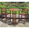 International Caravan Highland 3 Piece Bar Height Dining Set
