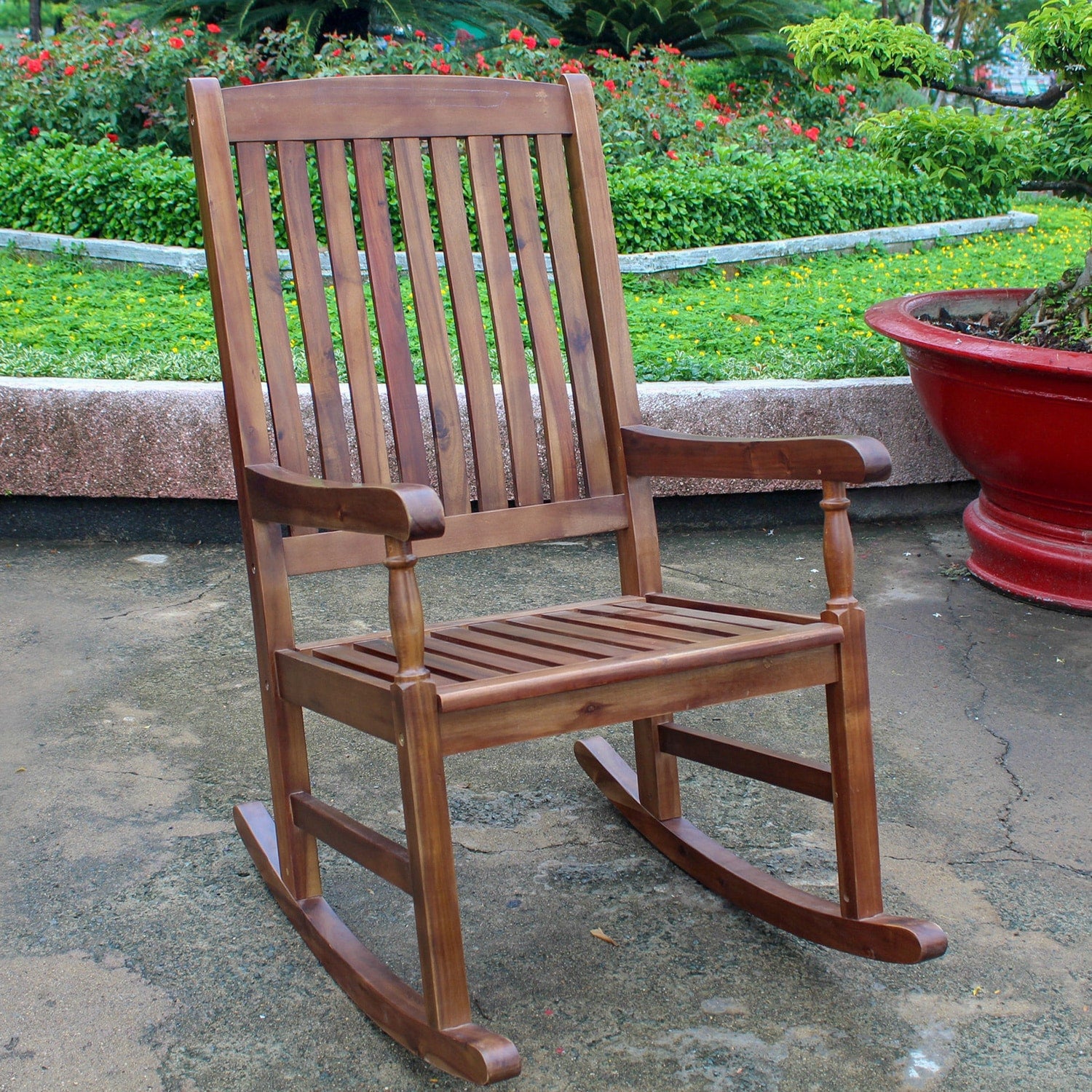 International Caravan Traditional Porch Rocking Chair