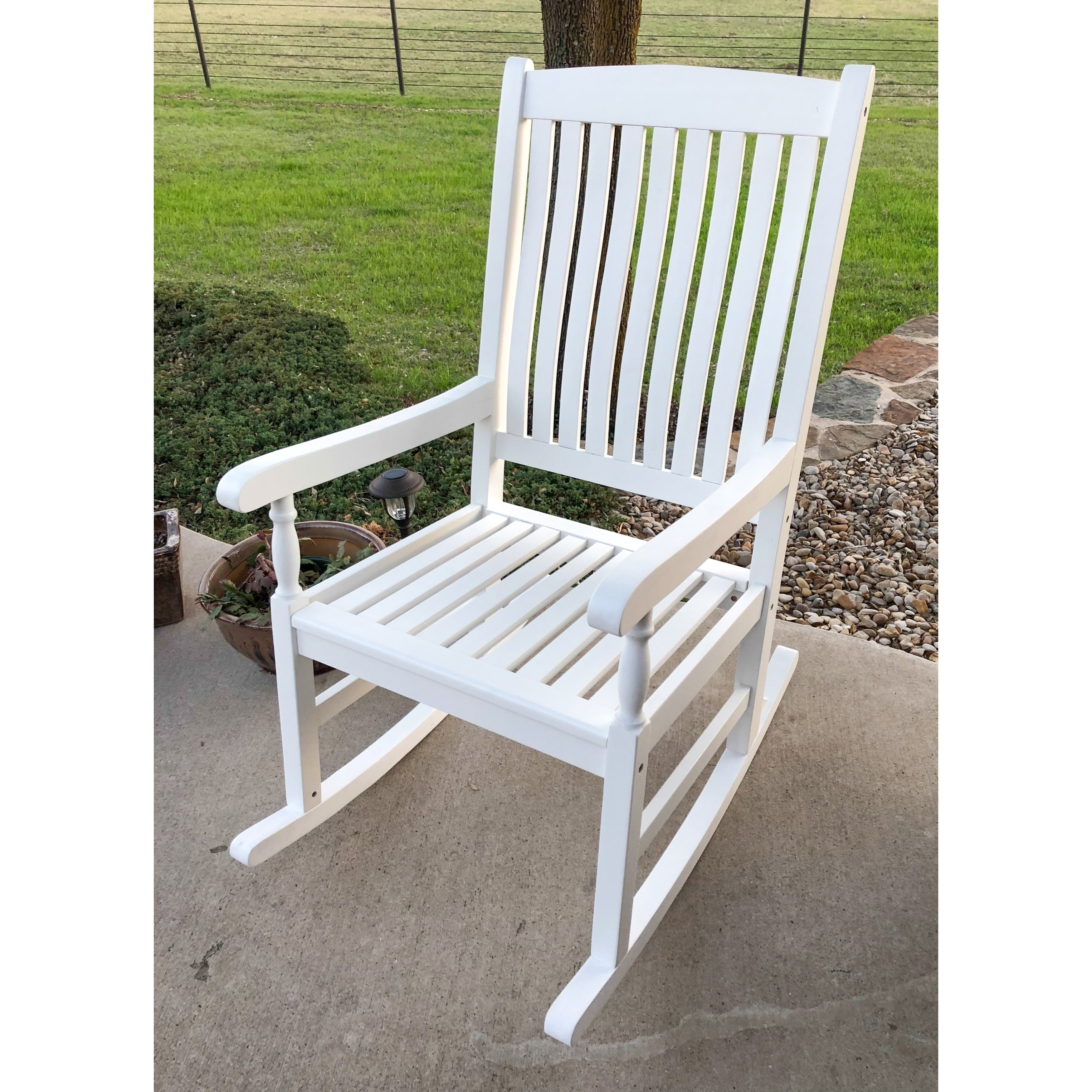 International Caravan Highland Traditional Porch Rocking Chair