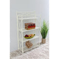 International Caravan St. Lucia Iron 4 Tier Folding Bakers Rack