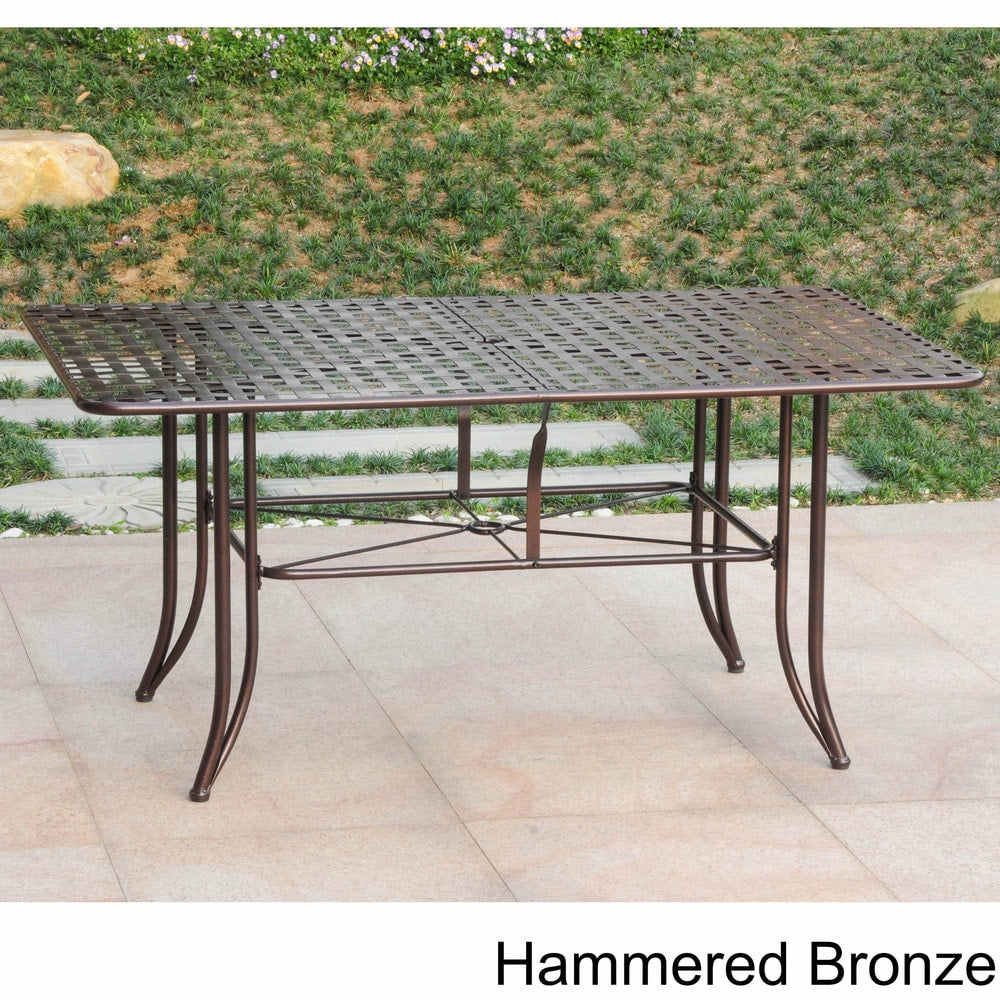 International Caravan Mandalay Iron 63 Inch By 39 Inch Rectangular Dining Table