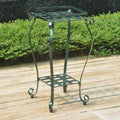 International Caravan Mandalay Square Iron Plant Stand 28 H X 15 W X 15 D