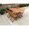 International Caravan 5 Piece Acacia Patio Dining Set