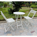 International Caravan Royal Fiji Acacia 3 Piece Folding Bistro Set