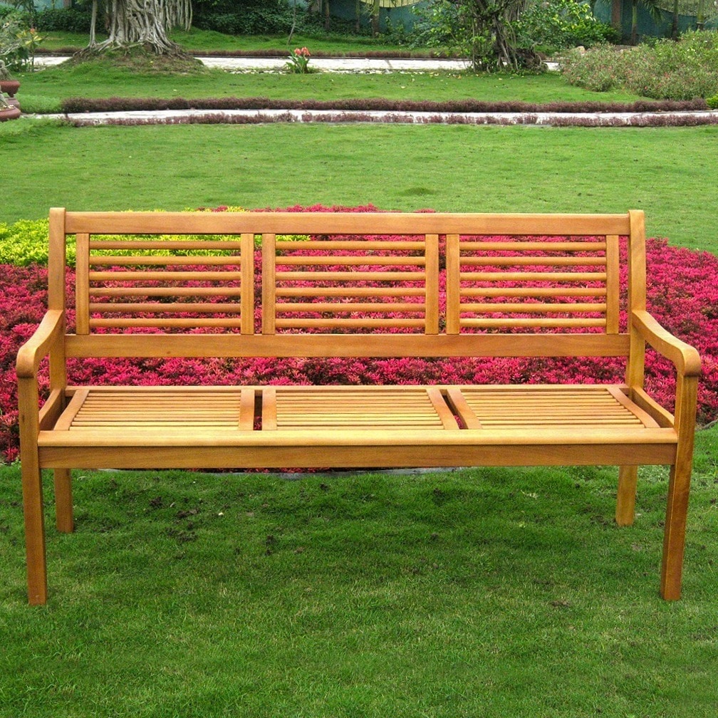 International Caravan Royal Tahiti 3 Seater Balau Park Bench