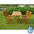International Caravan Royal Tahiti Melilla 5 Piece Folding Outdoor Dining Set