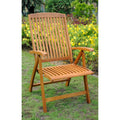 International Caravan Royal Tahiti 5 Position Folding Arm Chair Set Of 2