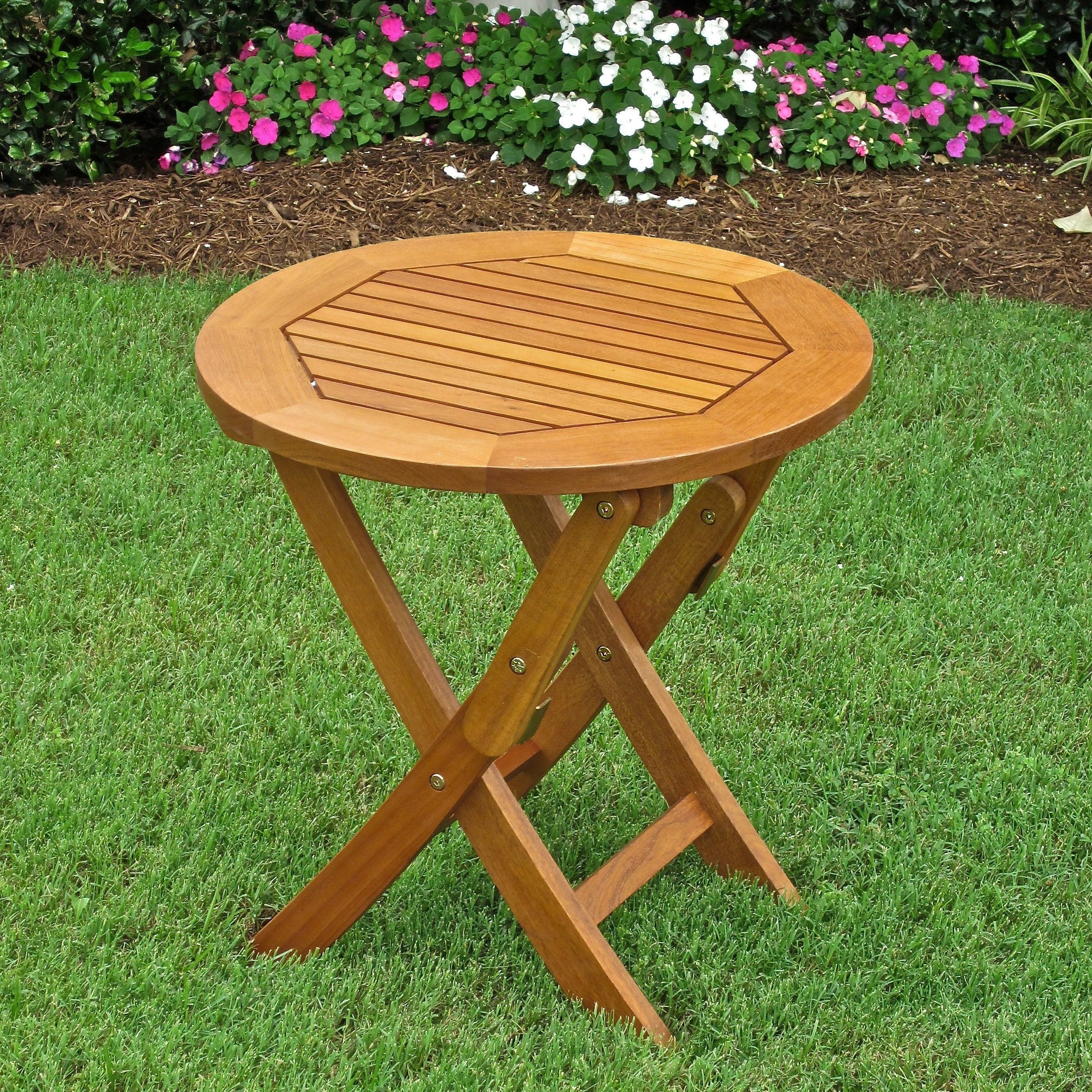 International Caravan Royal Tahiti 19 Inch Folding End Table