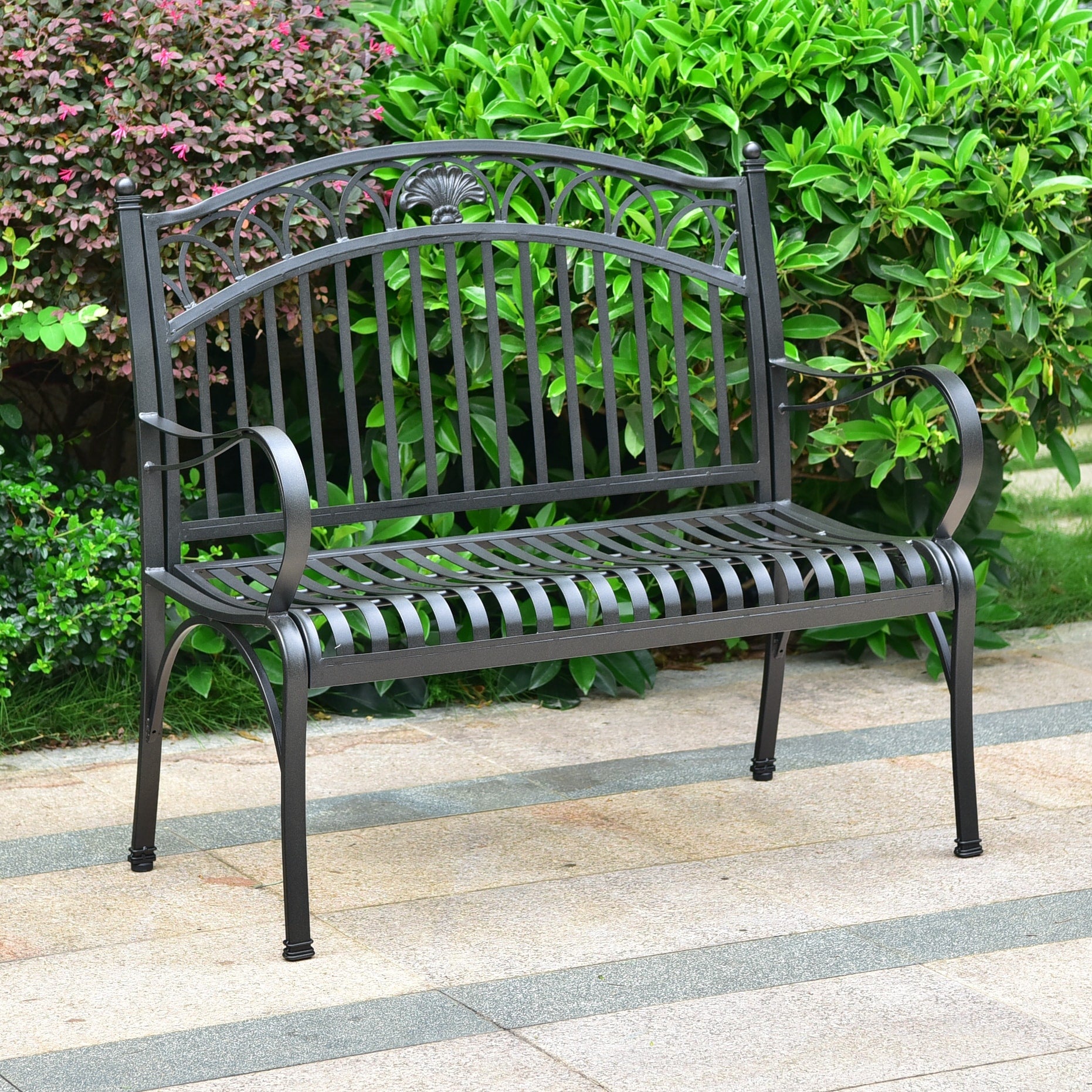 Segovia Iron 2 Seater Garden Bench