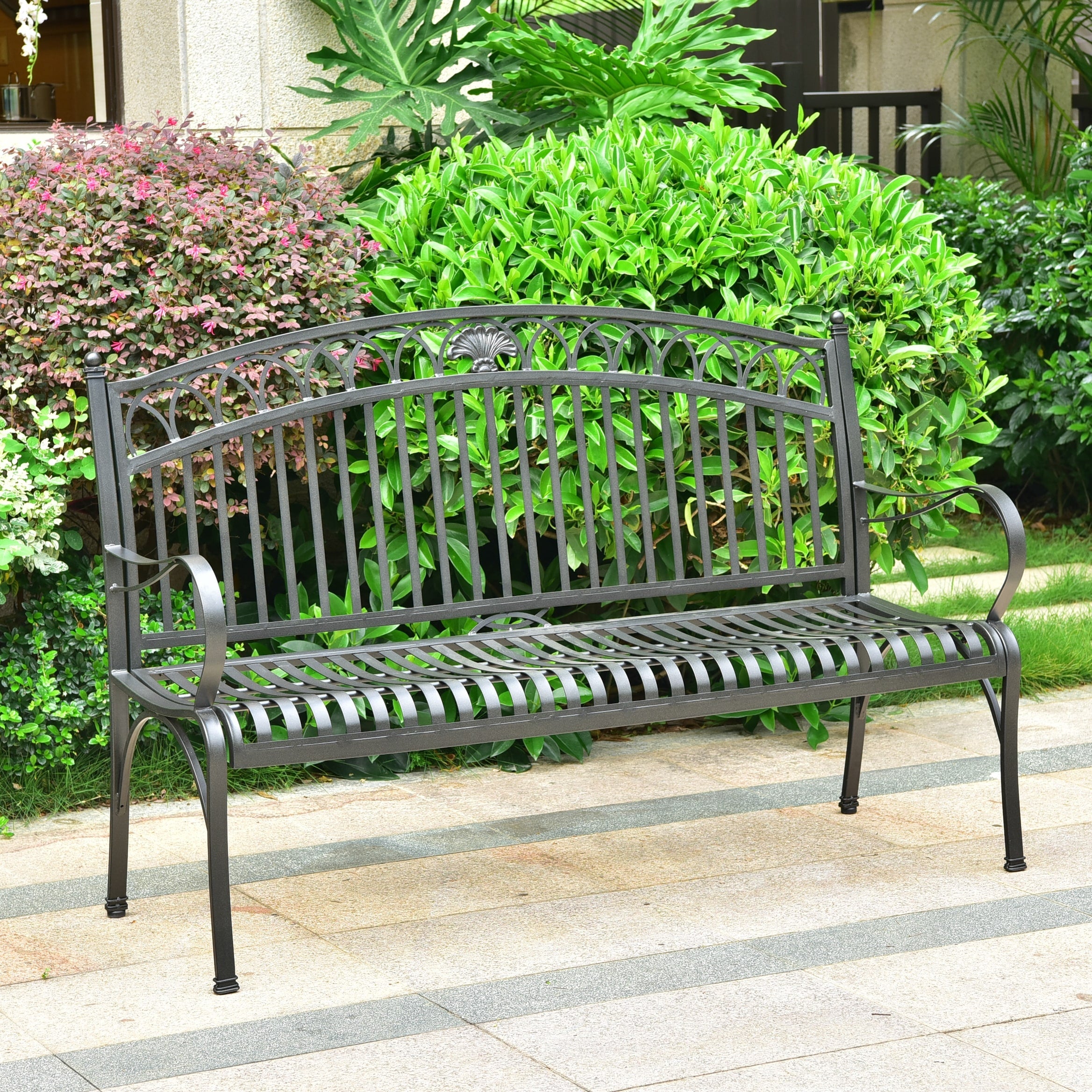 Segovia Iron 3 Seater Garden Bench