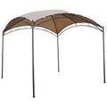 International Caravan St. Kitts 10 Foot Steel Polyester Fabric Square Dome Top Gazebo
