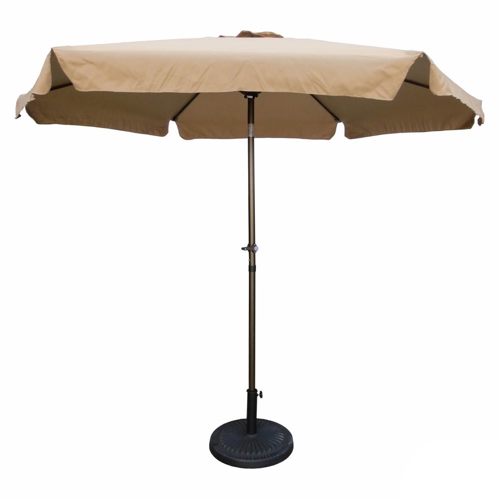 International Caravan St. Kitts 9 Ft. Aluminum Patio Umbrella With Crank