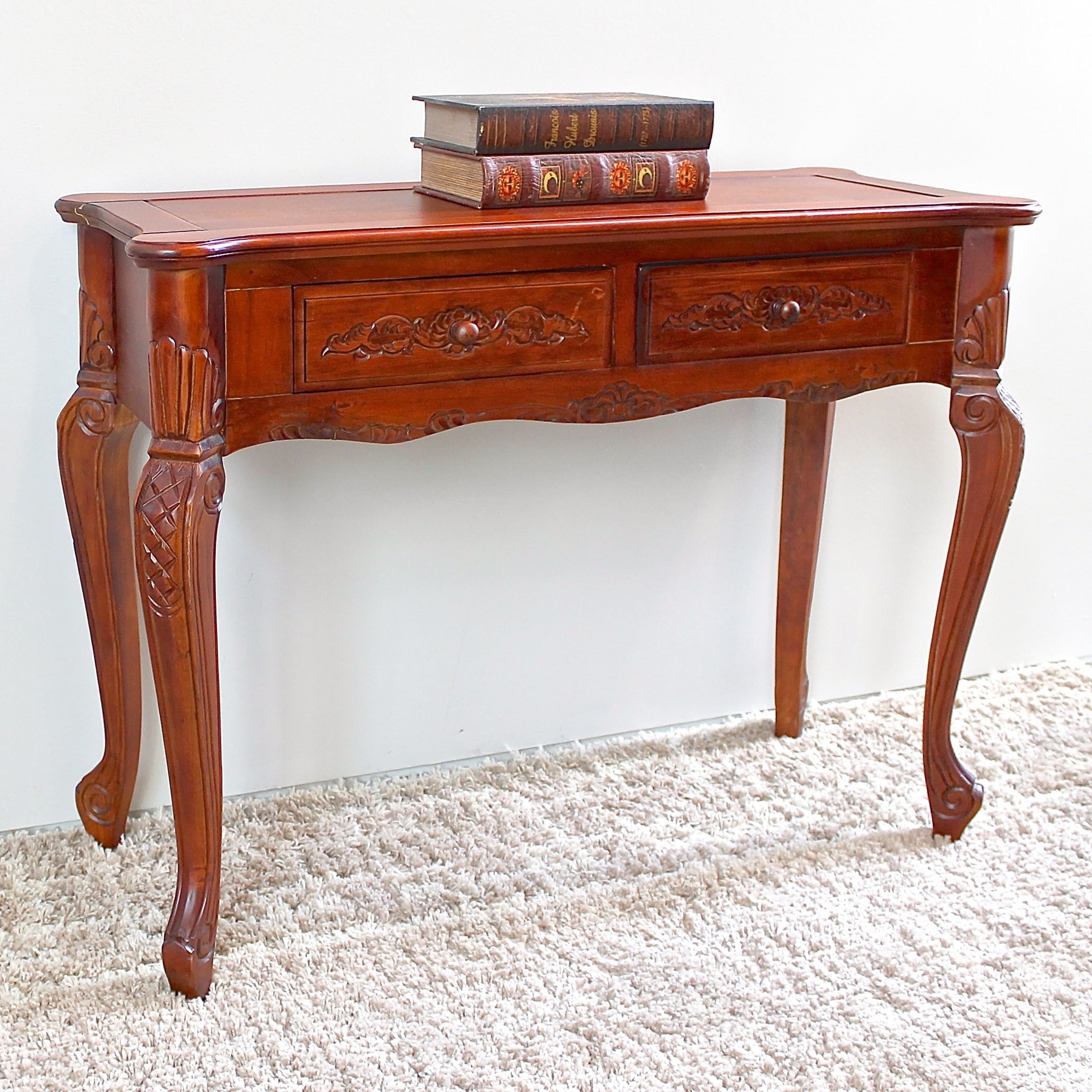 International Caravan Windsor Carved Console Table