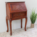 International Caravan Windsor Hand Carved Secretary Desk