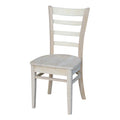 International Concepts Emily Unfinished Wooden Dining Chairs Set Of 2