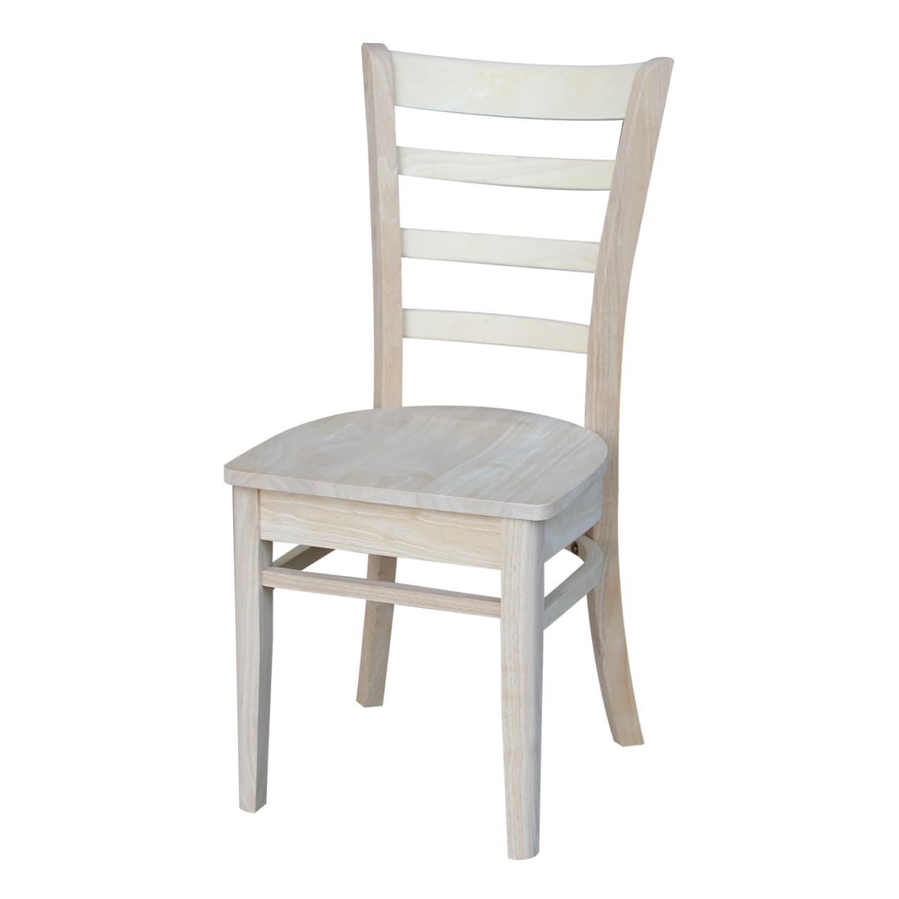 International Concepts Emily Unfinished Wooden Dining Chairs Set Of 2