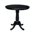 International Concepts Unfinished 42 Inch High Round Bar Height Pedestal Table