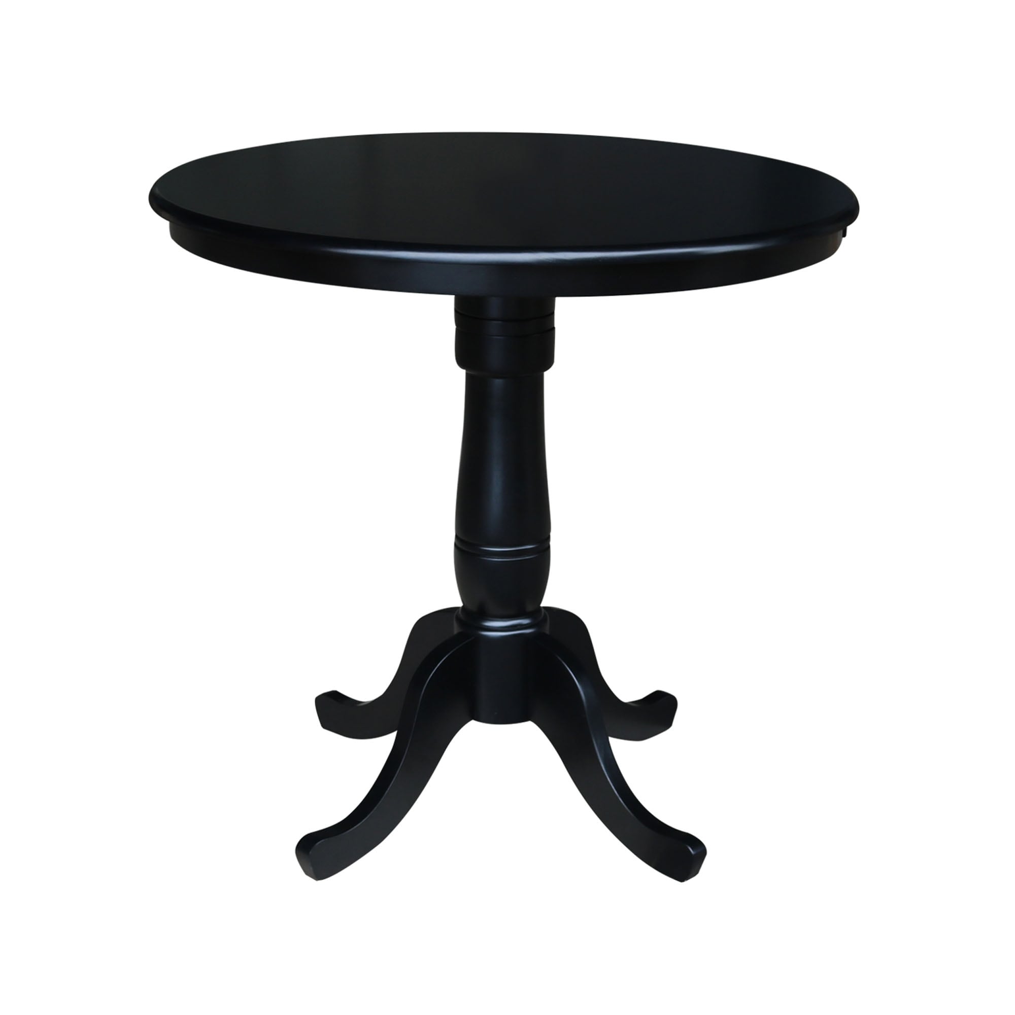 International Concepts Unfinished 42 Inch High Round Bar Height Pedestal Table