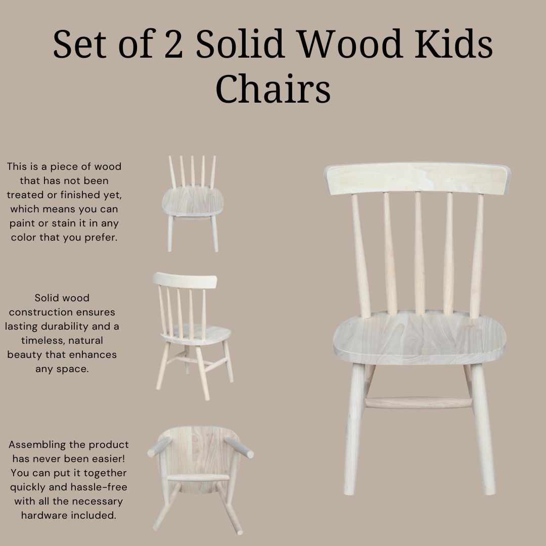 International Concepts Tots Chair Set Of 2
