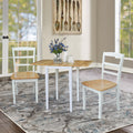 International Concepts Small Dual Drop Leaf Table With 2 Madrid Ladderback Chairs Set Of 3