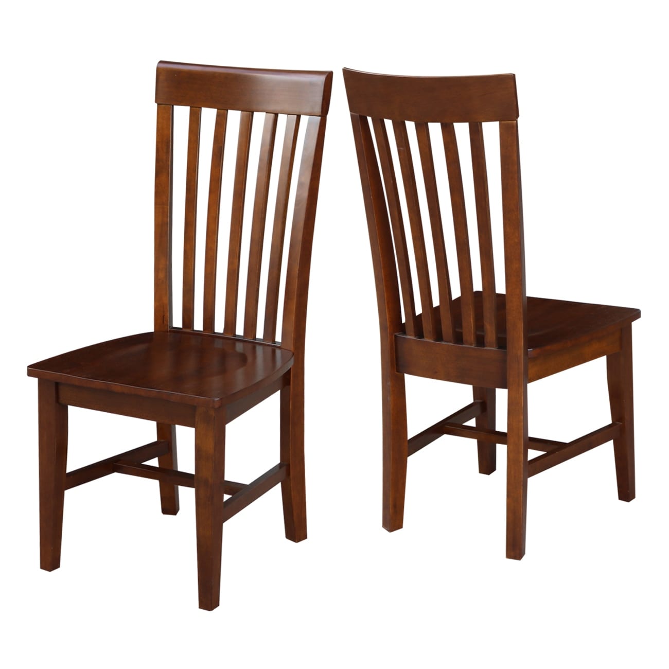 International Concepts Solid Wood Cosmo Tall Mission Chairs Set Of 2