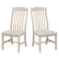 International Concepts Solid Wood Steambent Mission Dining Chairs Set Of 2