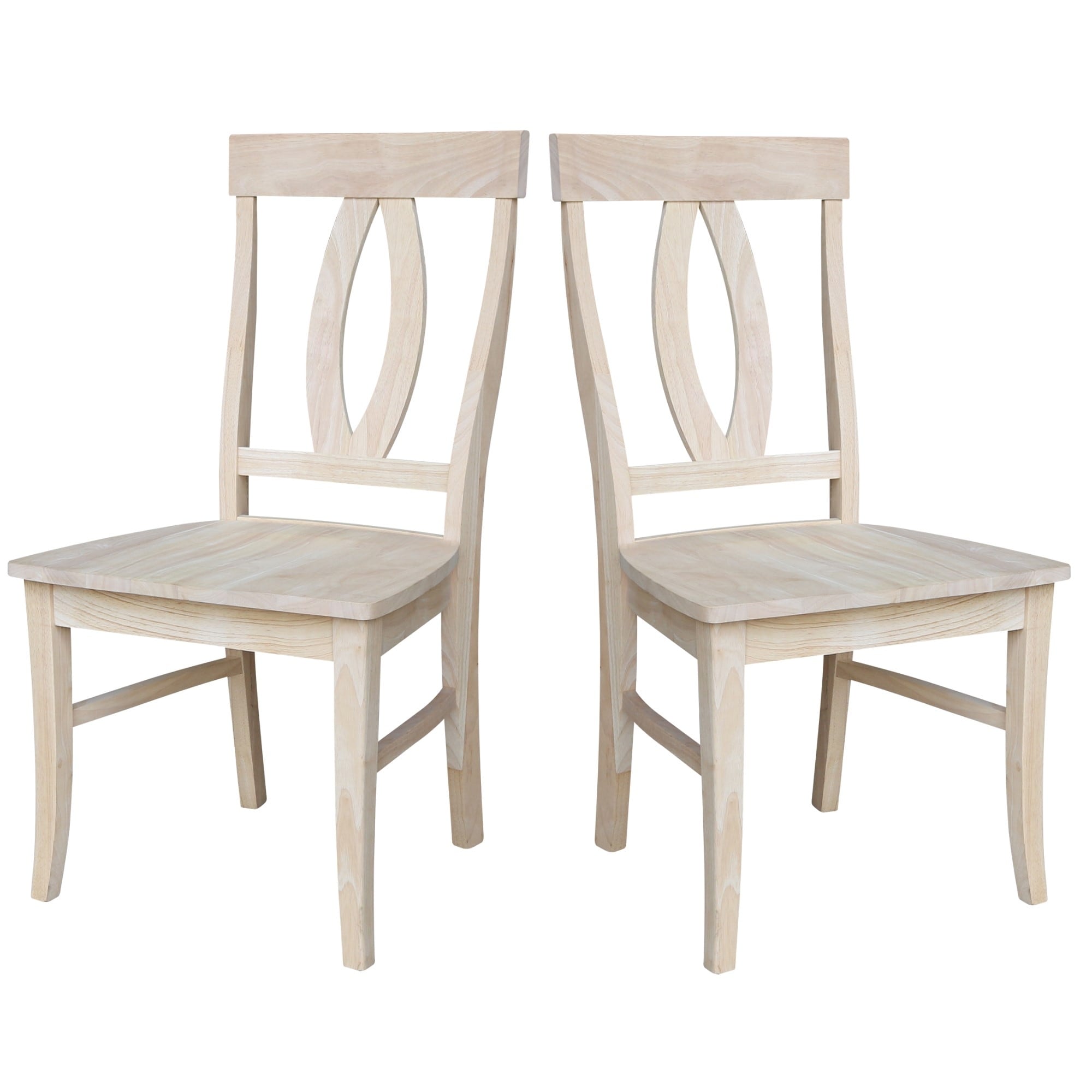 International Concepts Solid Wood Verona Dining Chairs Set Of 2