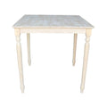 The Gray Barn Fairy Glen Unfinished Square 36 Inch Counter Height Turned Leg Dining Table