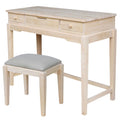 International Concepts Vanity Table With Vanity Bench 40.2 W X 17.1 D X 31.5 H