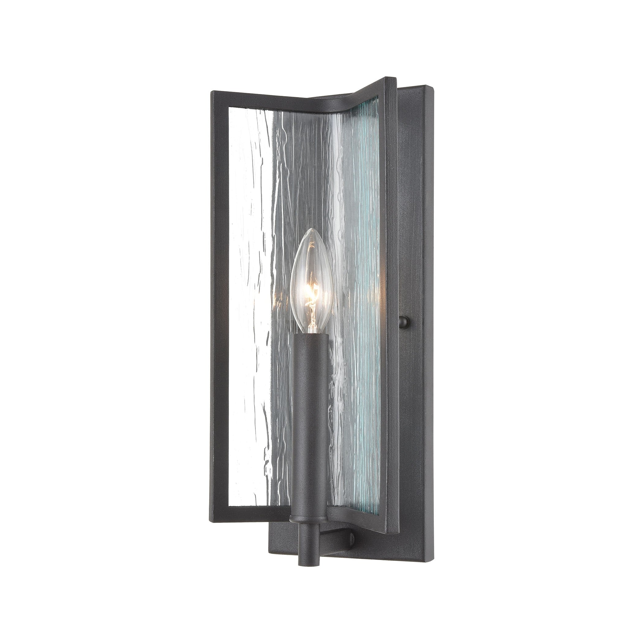 Inversion 14 Inch High 1 Light Sconce In Charcoal 14 Inch Tall