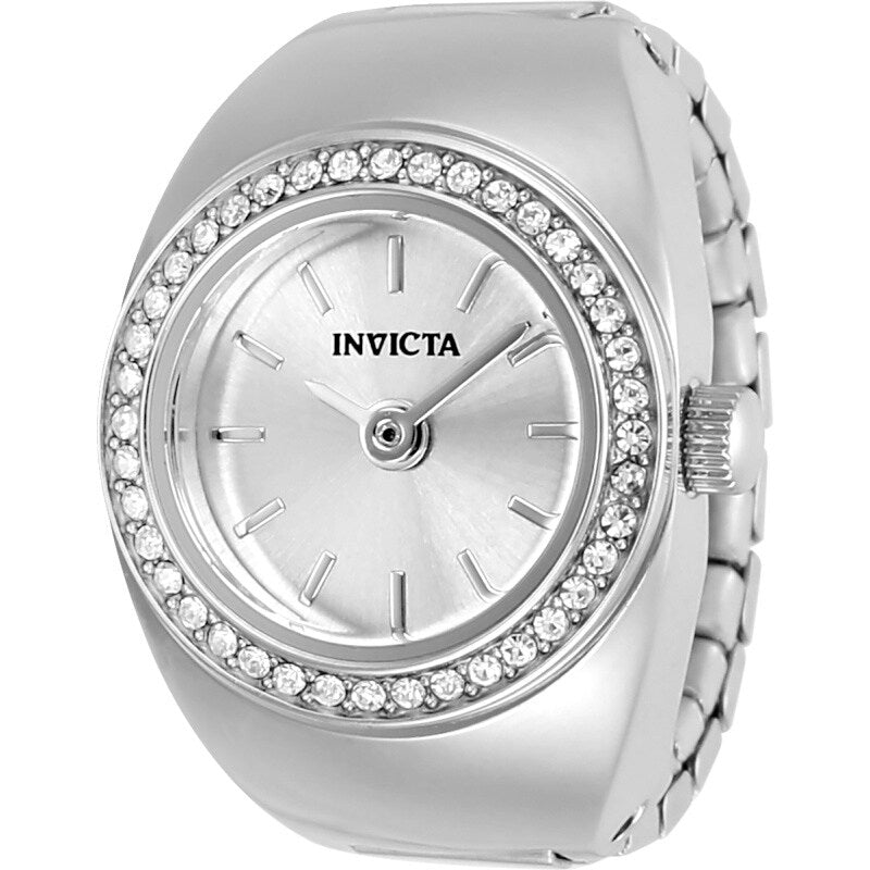 Invicta Ladys 48943 Mini Quartz 2 Hand Silver Dial Watch