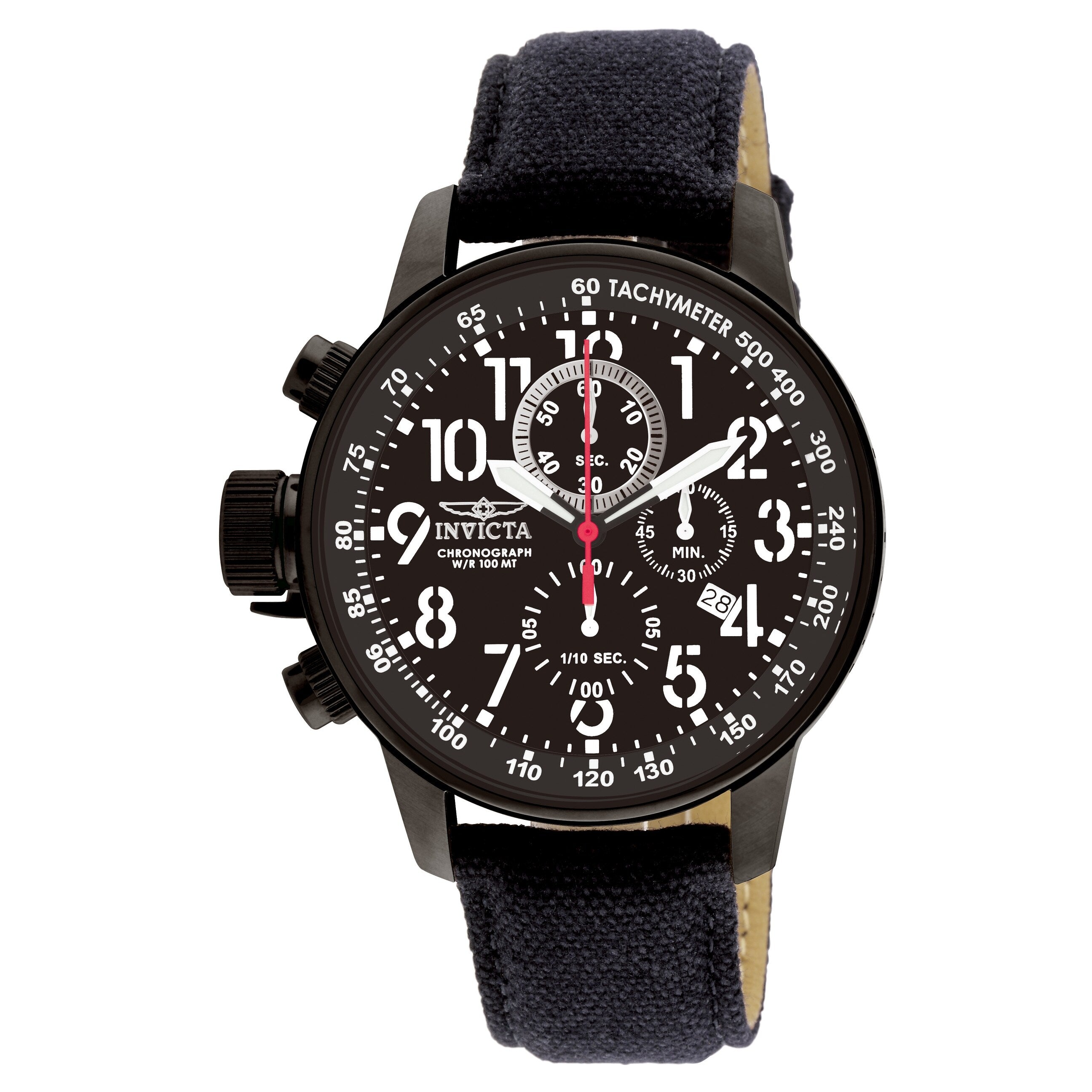 Invicta Mens 1517 I Force Quartz Chronograph Black Dial Watch