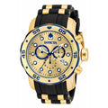 Invicta Mens 17887 Pro Diver Quartz Multifunction Gold Dial Watch