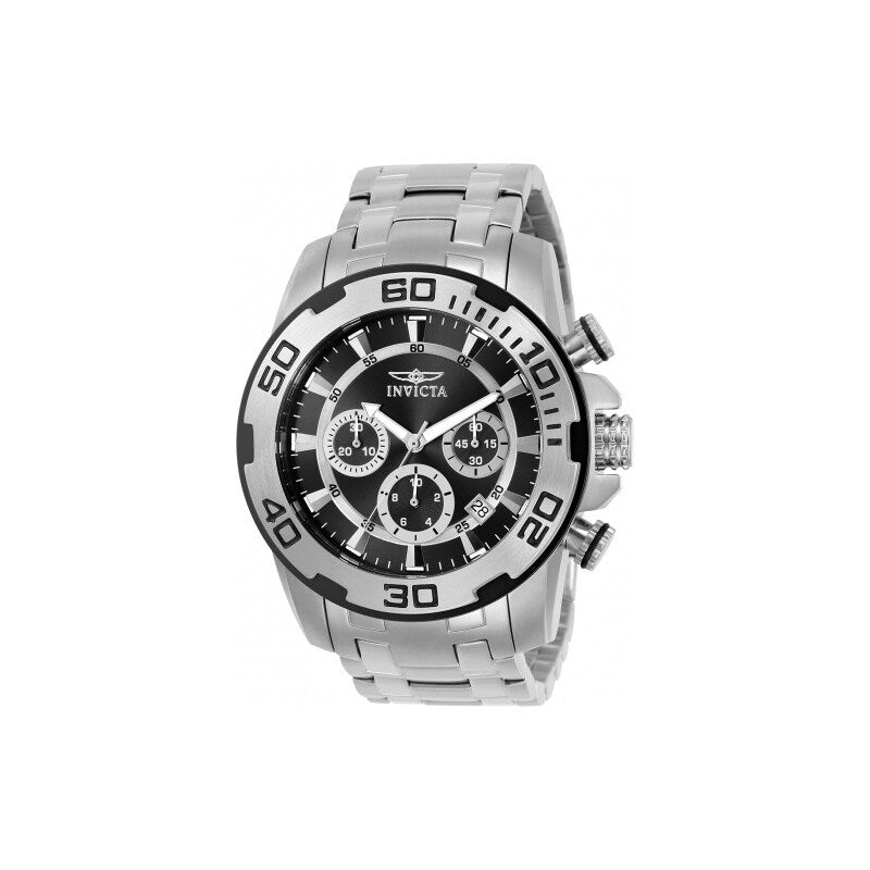 Invicta Mens 22318 Pro Diver Quartz Chronograph Black Dial Watch