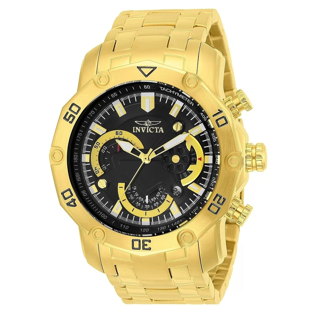 Invicta Mens 22767 Pro Diver Quartz Multifunction Black Dial Watch