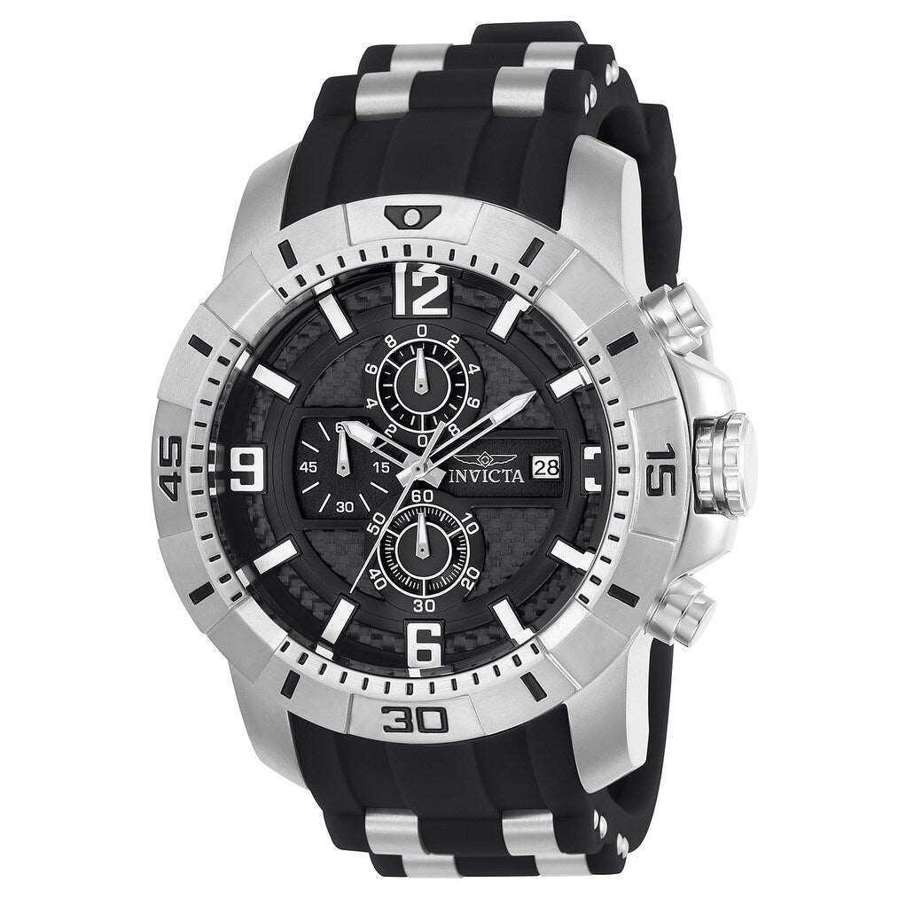 Invicta Mens 24962 Pro Diver Quartz Multifunction Black Dial Watch