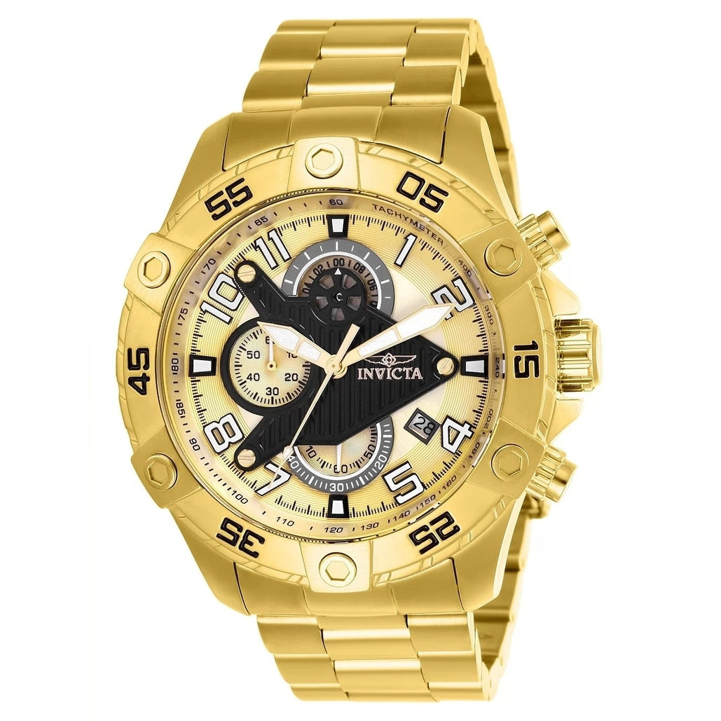 Invicta Mens 26098 S1 Rally Gold Tone Stainless Steel Watch