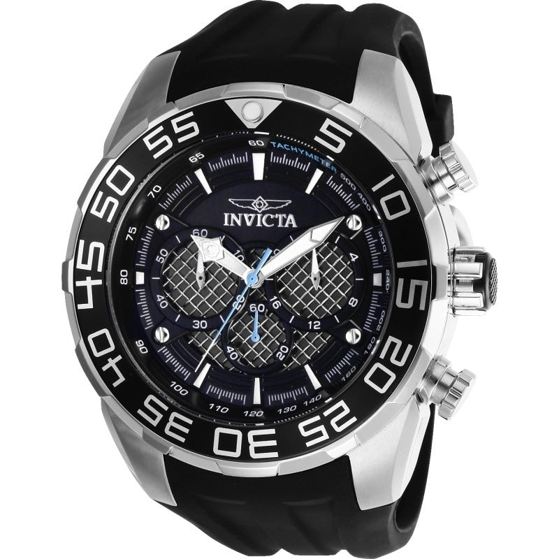 Invicta Mens 26314 Speedway Black Silicone Watch