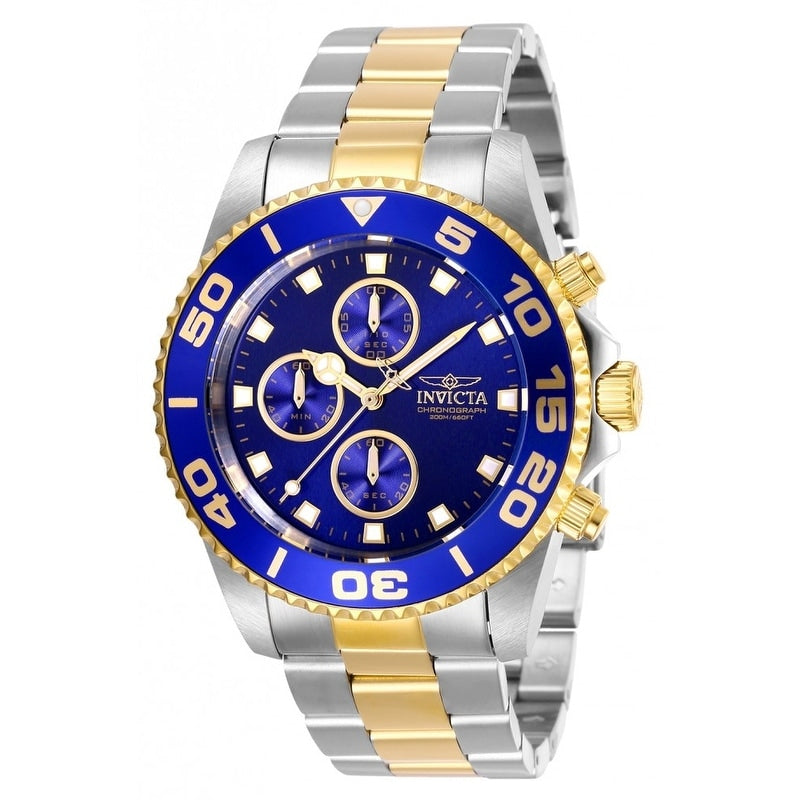 Invicta Mens 28692 Pro Diver Invicta Connection Gold Tone And Silver Stainless Steel Watch Multi