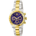 Invicta Mens 3644 Speedway Chronograph Gold Tone And Silver Stainless Steel Watch