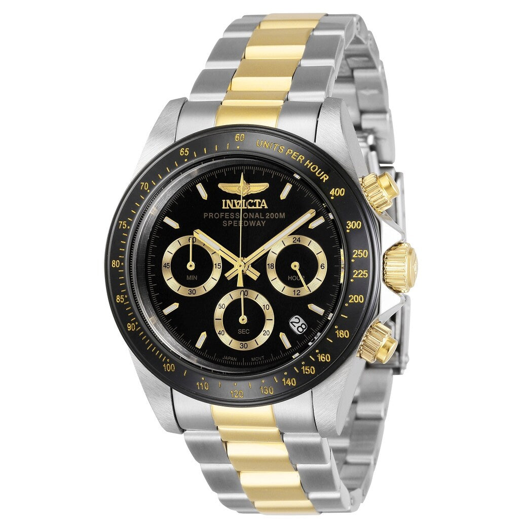 Invicta Mens 36743 Speedway Quartz Chronograph Black Dial Watch