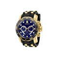 Invicta Mens 37229 Pro Diver Quartz Chronograph Blue Red Dial Watch Blue