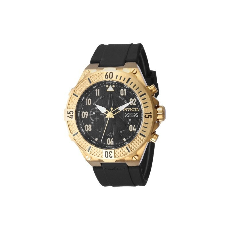 Invicta Mens 39889 Aviator Quartz Multifunction Black Dial Watch